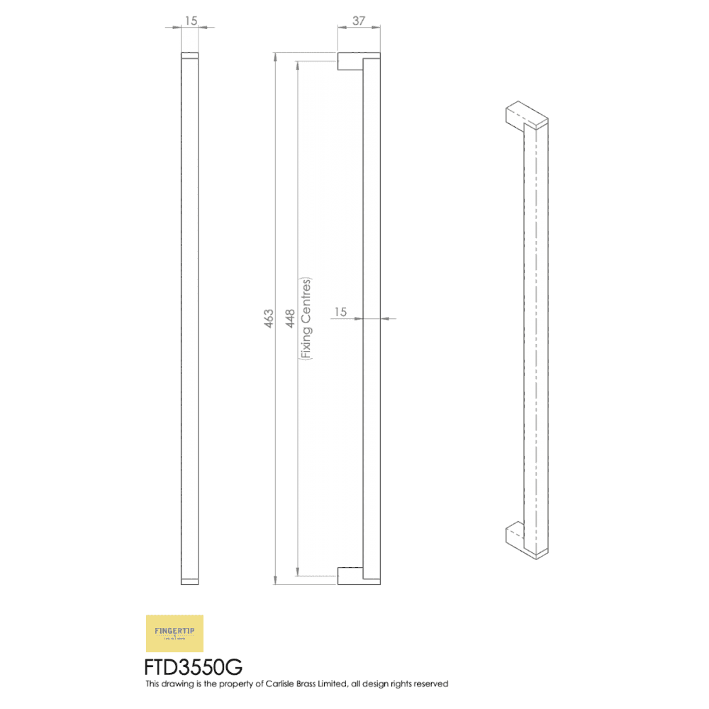 D2F BLACK Noho Black Primed Internal Door with Clear Glass NOHO4L
