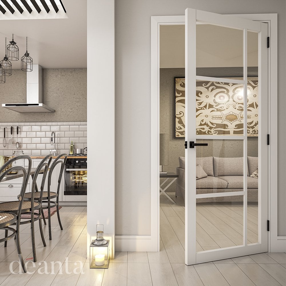 Deanta Brixton White Primed Glazed BRIGWHP