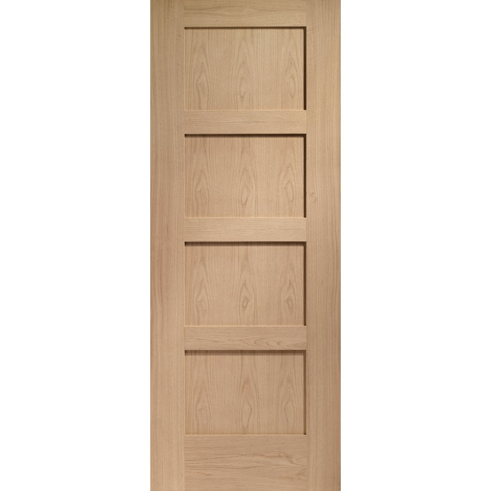 Doors2Floors D2F Shaker 4P Unfinished Internal Oak Door D2FSHAKE4P