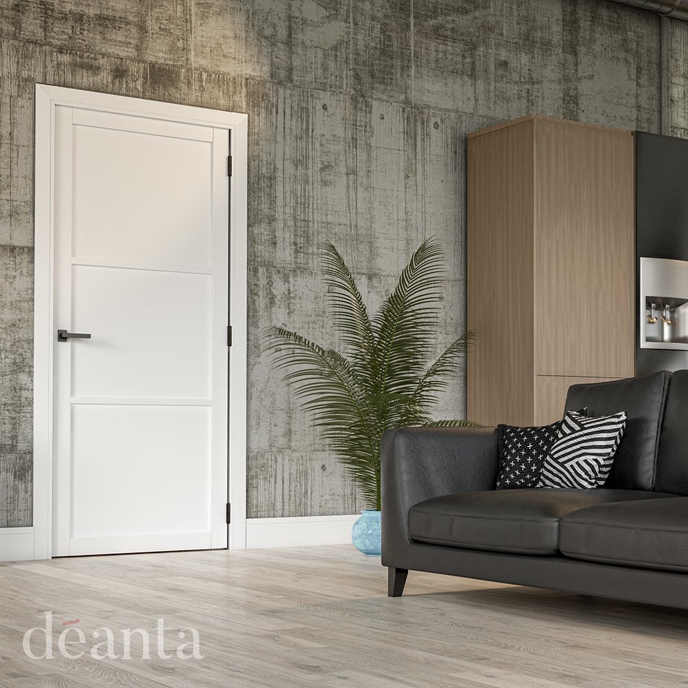 Deanta Camden White Primed Internal Door 35CAMWHP
