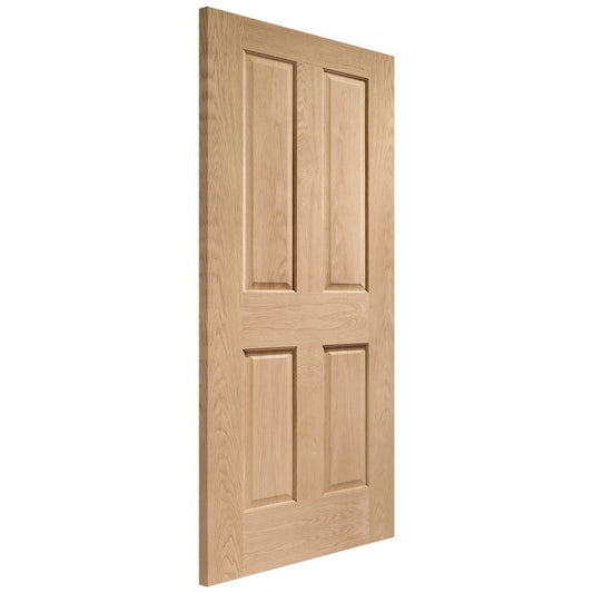 Doors2Floors D2F Hardwood Oak Victorian 4 Panel Internal Door