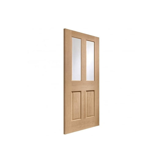 Doors2Floors D2F Malton Oak Clear Bevelled Glazed Internal Door