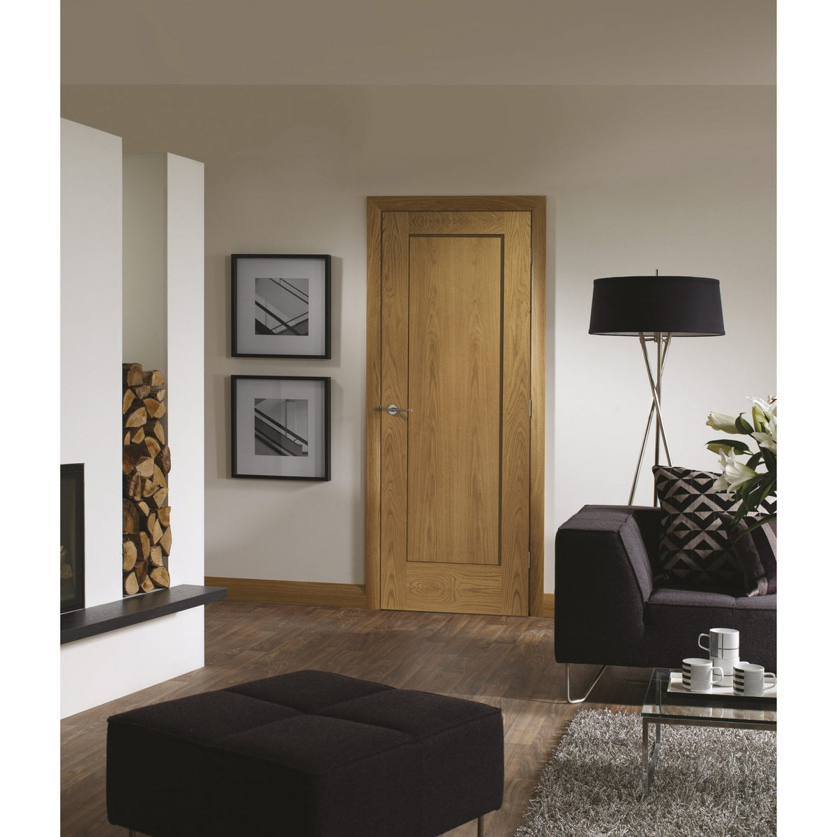 Doors2Floors D2F Pattern 10 Unfinished Internal Oak Door D2FP10OAK