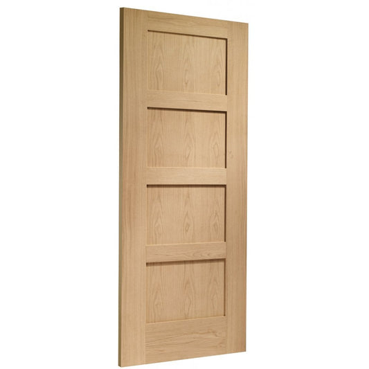 Doors2Floors D2F Shaker 4P Unfinished Internal Oak Door D2FSHAKE4P