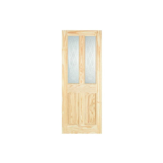 Doors2Floors D2F Victorian Burns Pine Internal Door With Etched Glass D2FVICBURCG